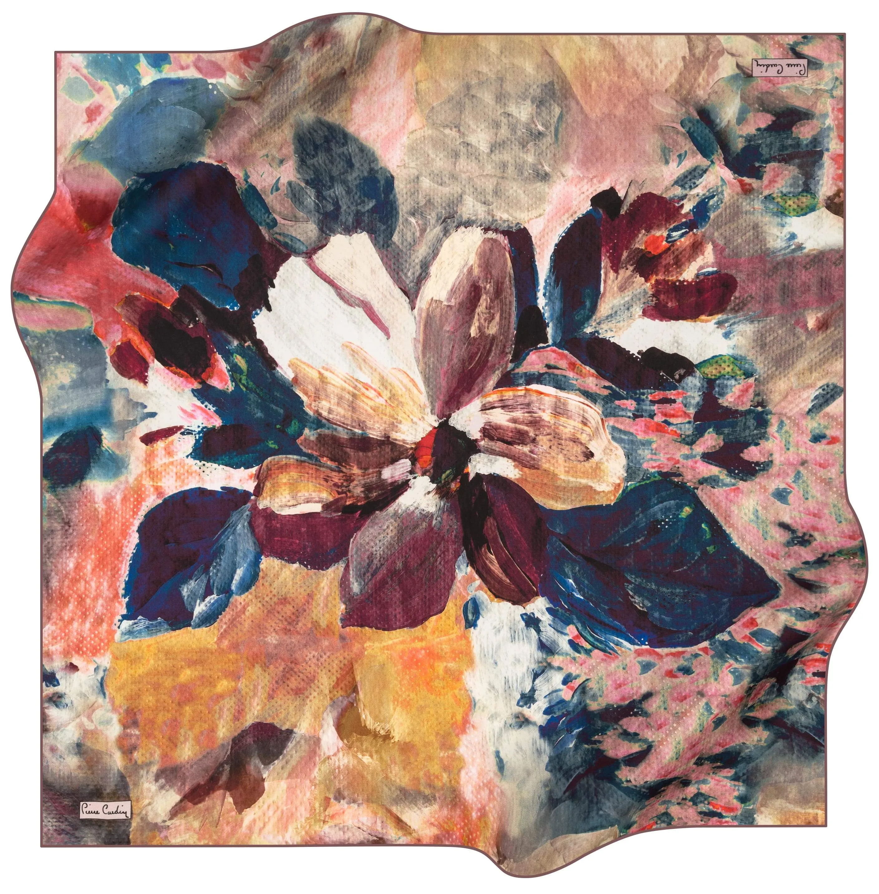 Pierre Cardin Nina Floral Silk Scarf No. 91