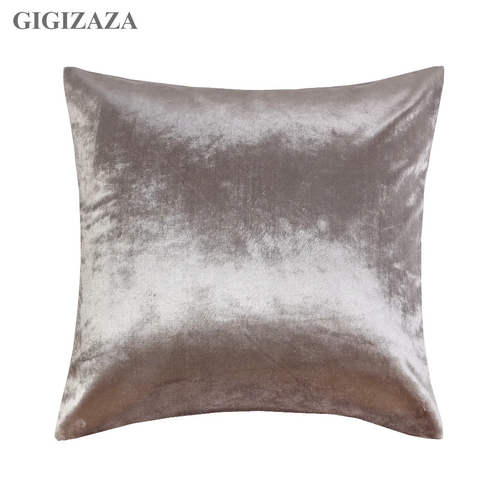 Pillow cushion Shinny silver velvet ivory chocolate red Cushion cover 45x45cm/50*50cm