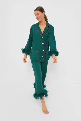 Pine Green Party Pajama Set