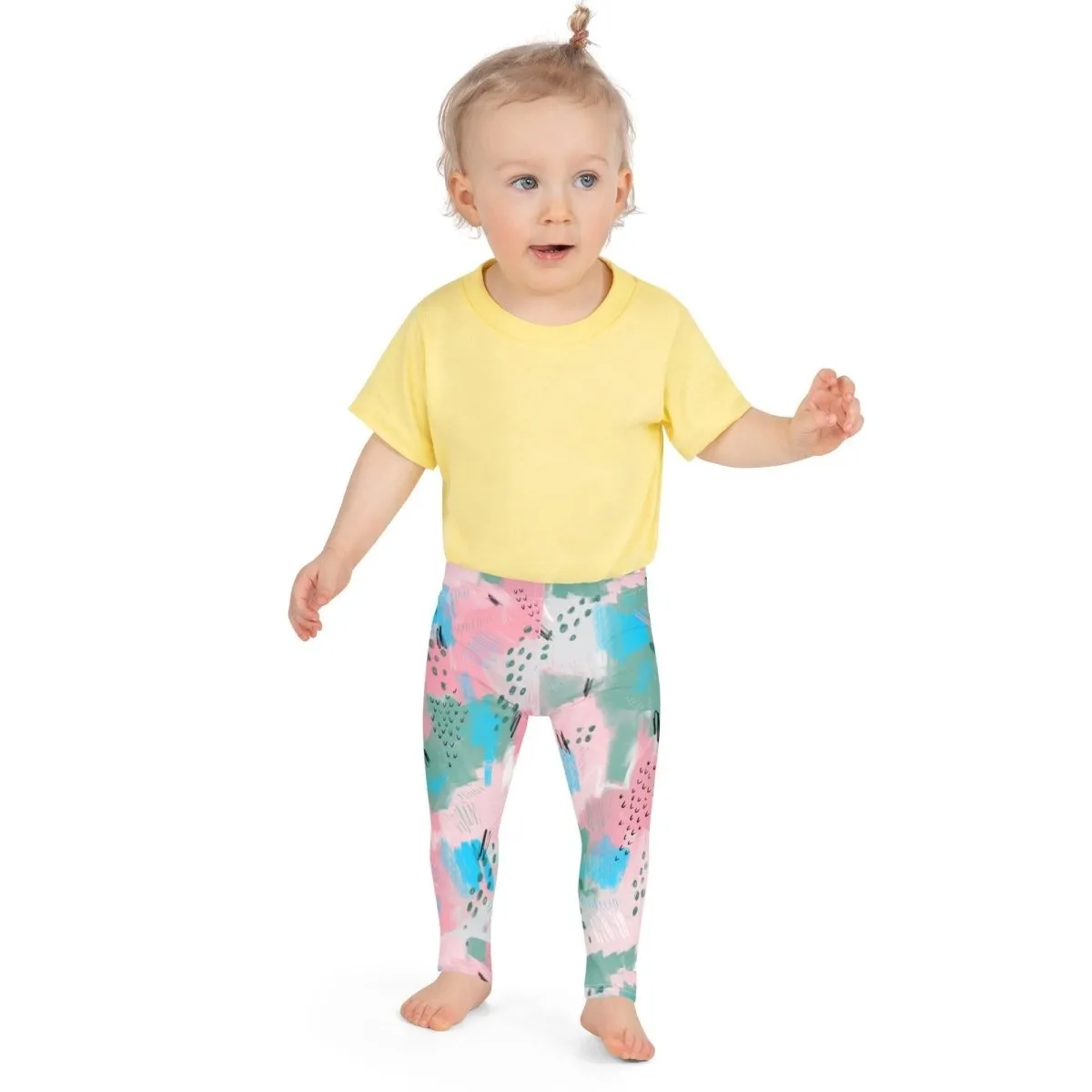 Pink Abstract Kid's Leggings