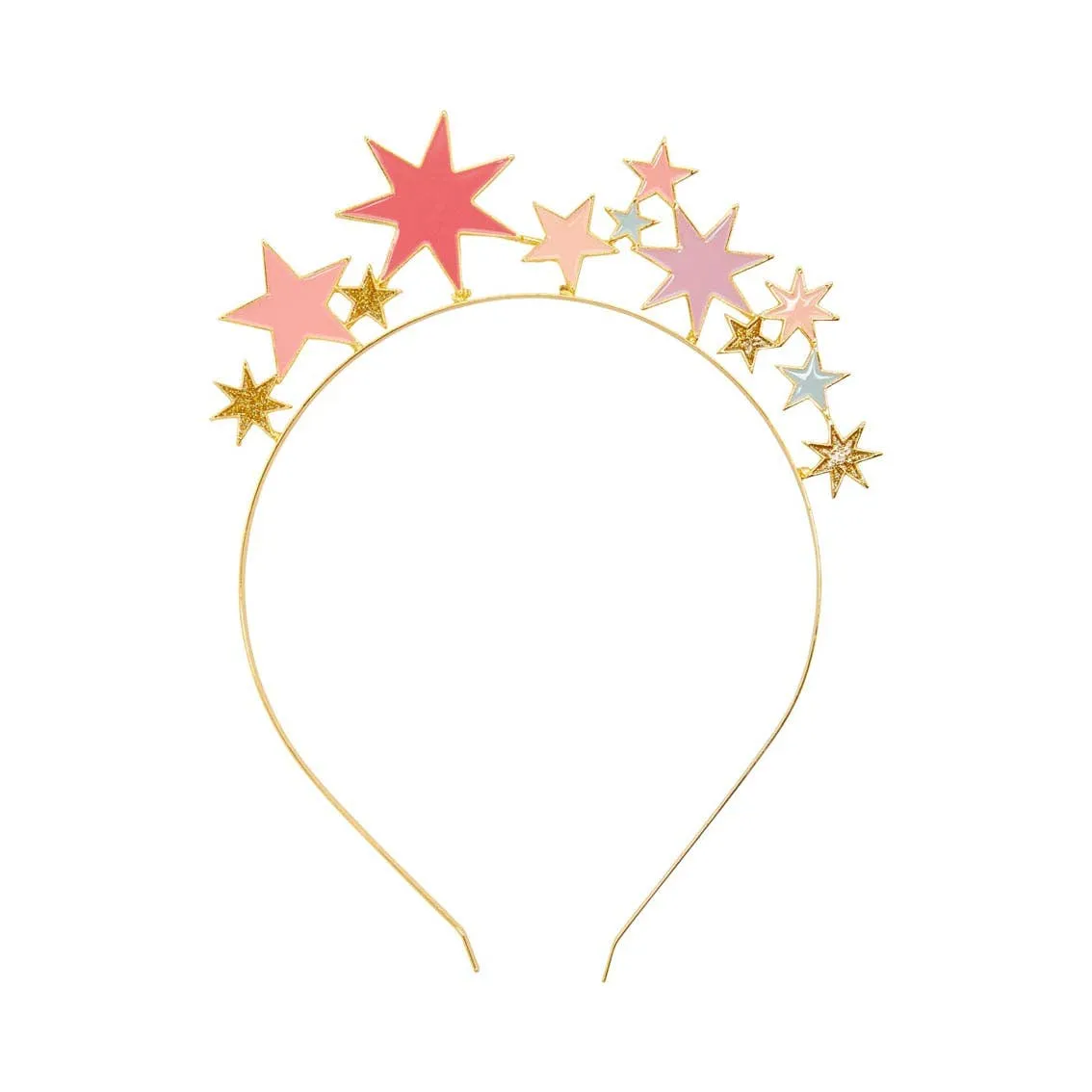 Pink and Gold Star Headband