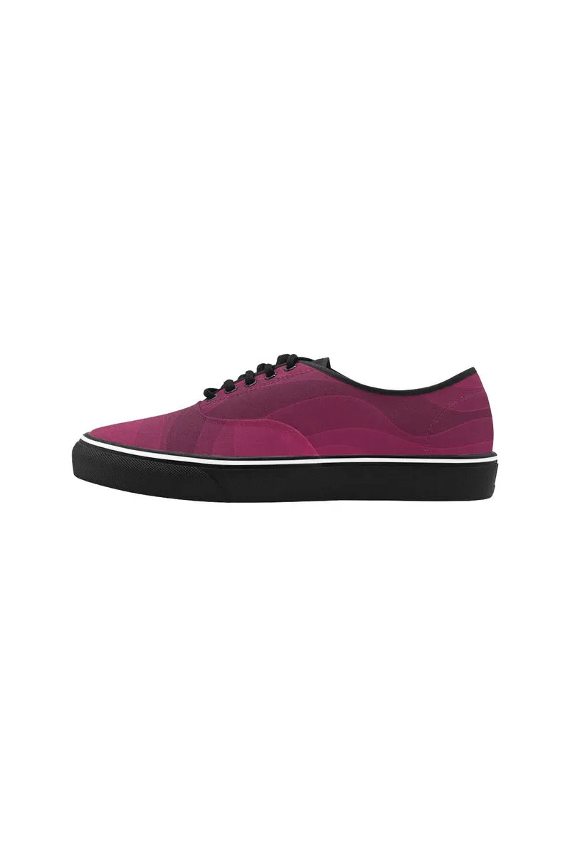 Pink Energy Classic Women's Canvas Low Top Shoes (Model E001-4)