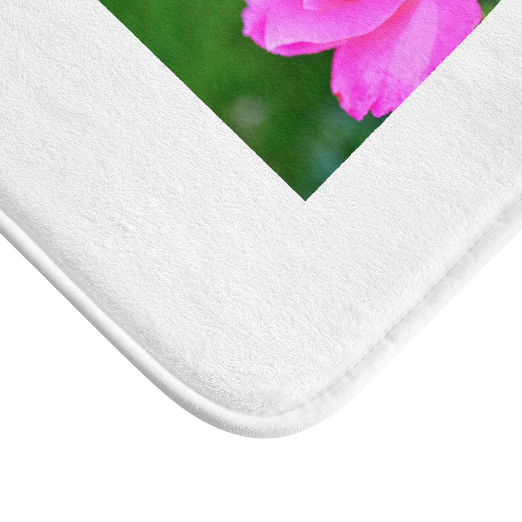 Pink Flower Bath Mat