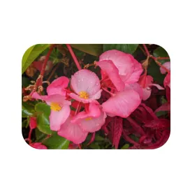 Pink Flowers Bath Mat