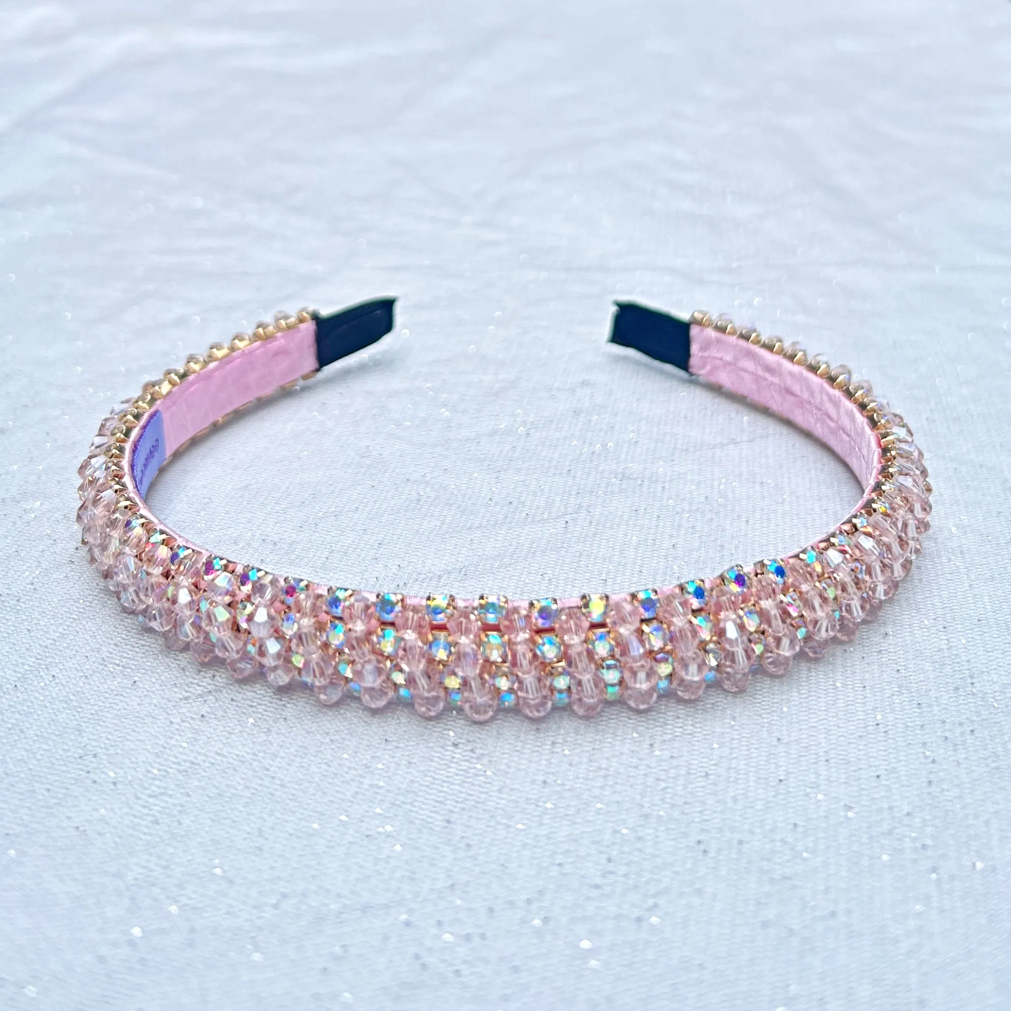 Pink Headband Thin Headband Sparkly