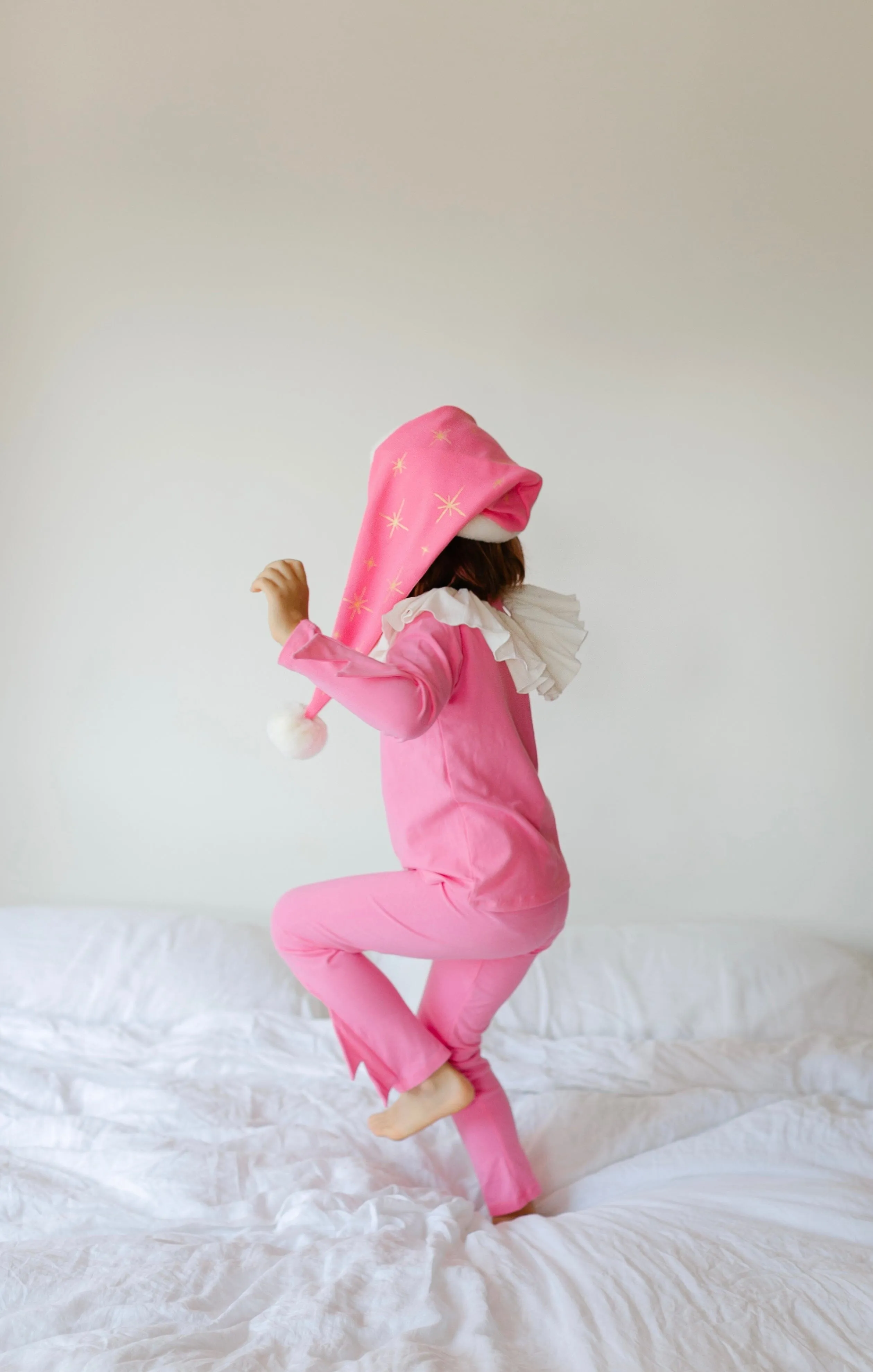 Pink Holiday Elf Pajama Costume