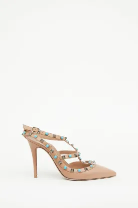 Pink Multi Rock Stud Heel