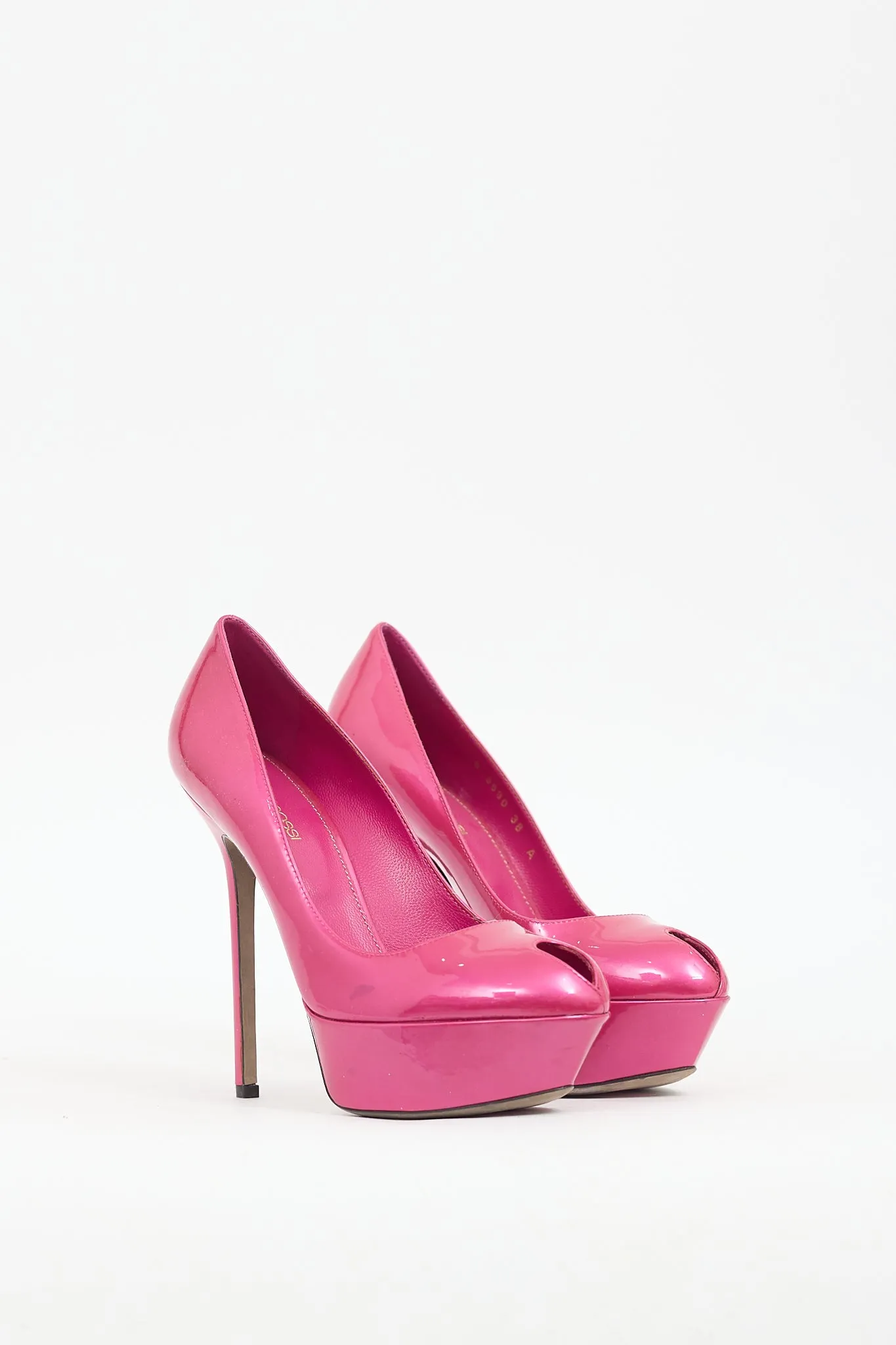 Pink Patent Leather Platform Pump