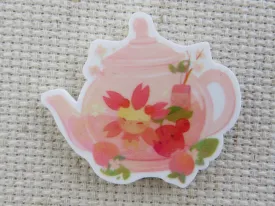 Pink Tea Pot Needle Minder, Cover Minder, Magnet LAST ONE!