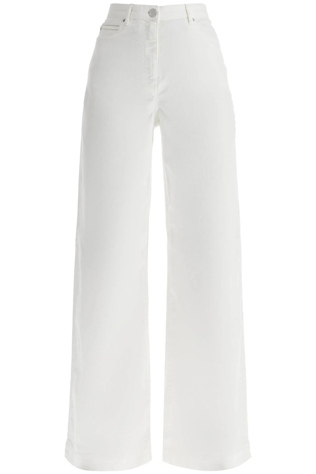 Pinko wide leg twill trousers in italian