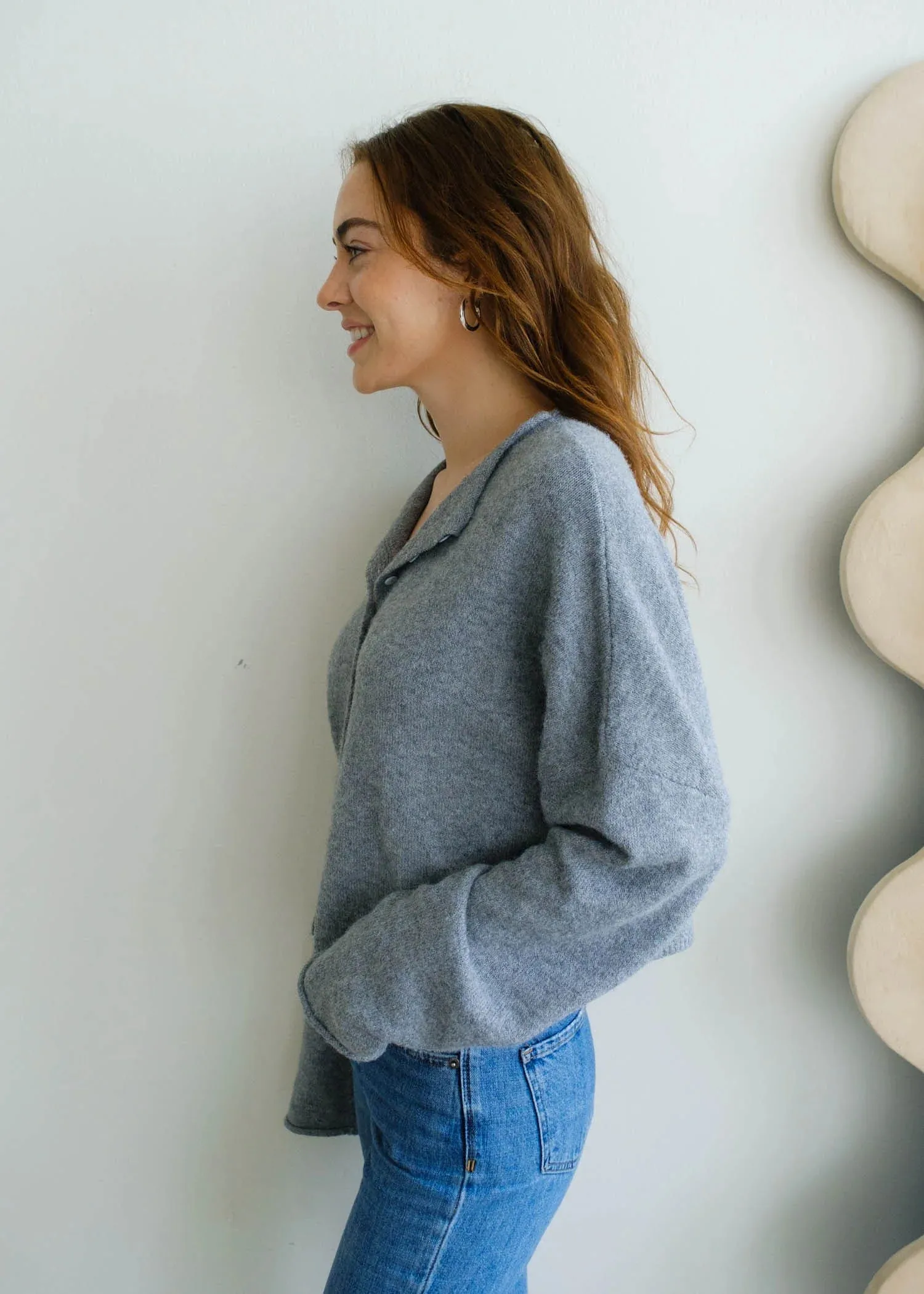 Piper Cardigan - Heather Grey