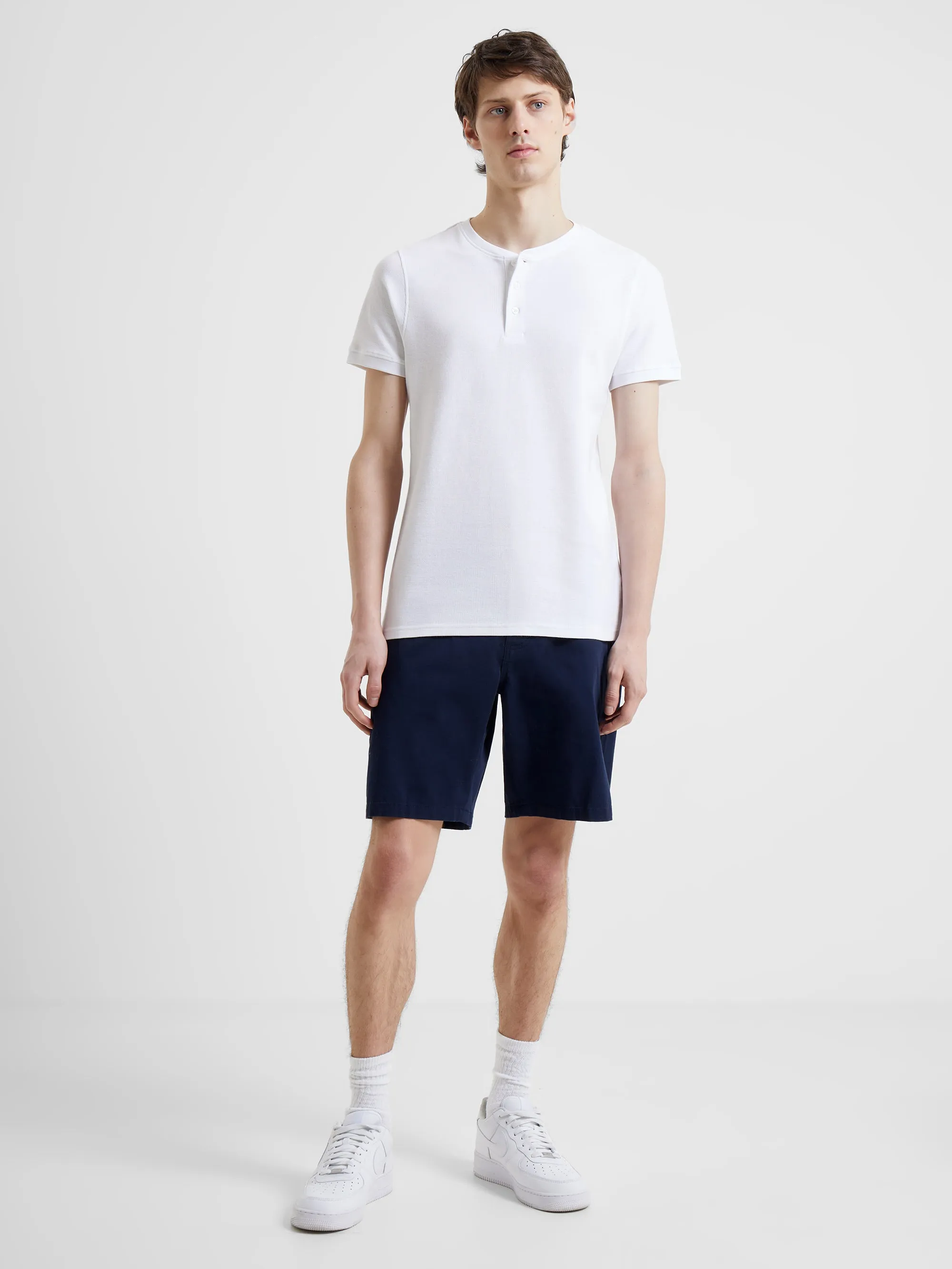 Pique Micro Henley T-Shirt