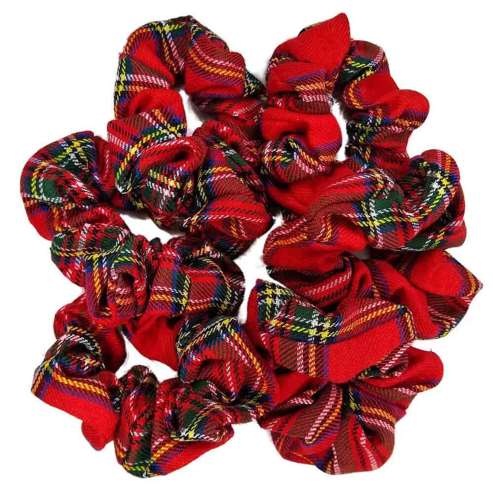 Plaid Scrunchies