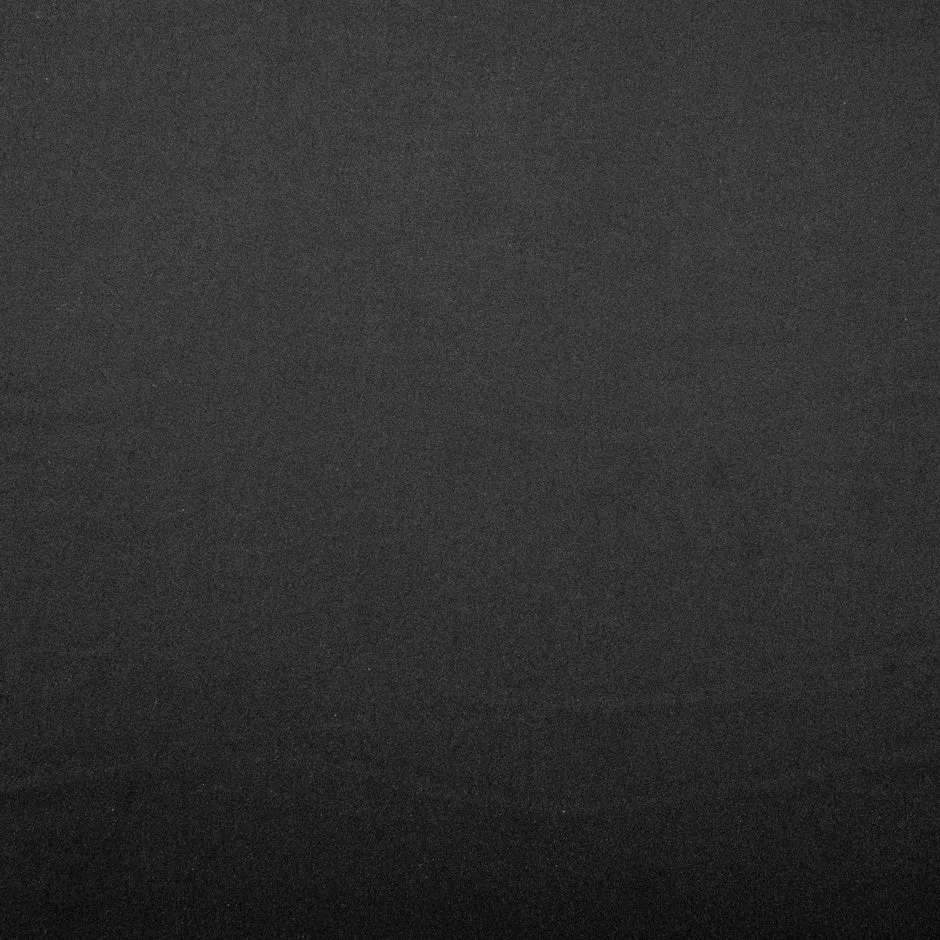 Plain Black Microfibre Satin