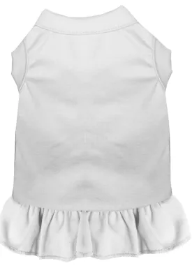 Plain Pet Dress White Sm (10)