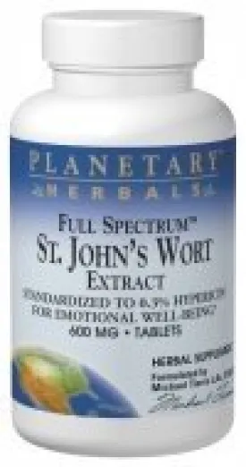 Planetary Herbals Full Spectrum St. Johns Wort Extract 120 Tablet