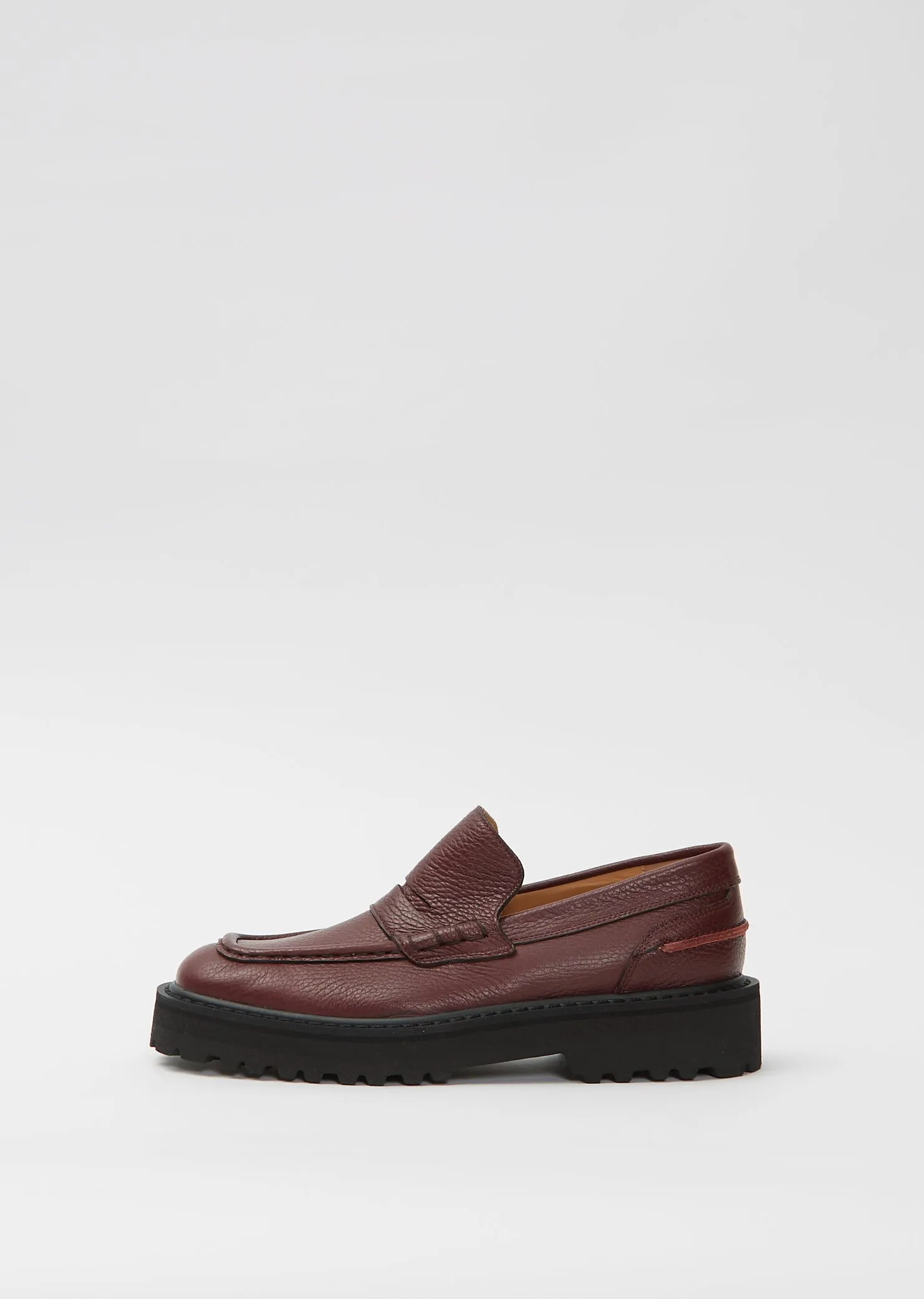 Platform Loafers — Bordeaux