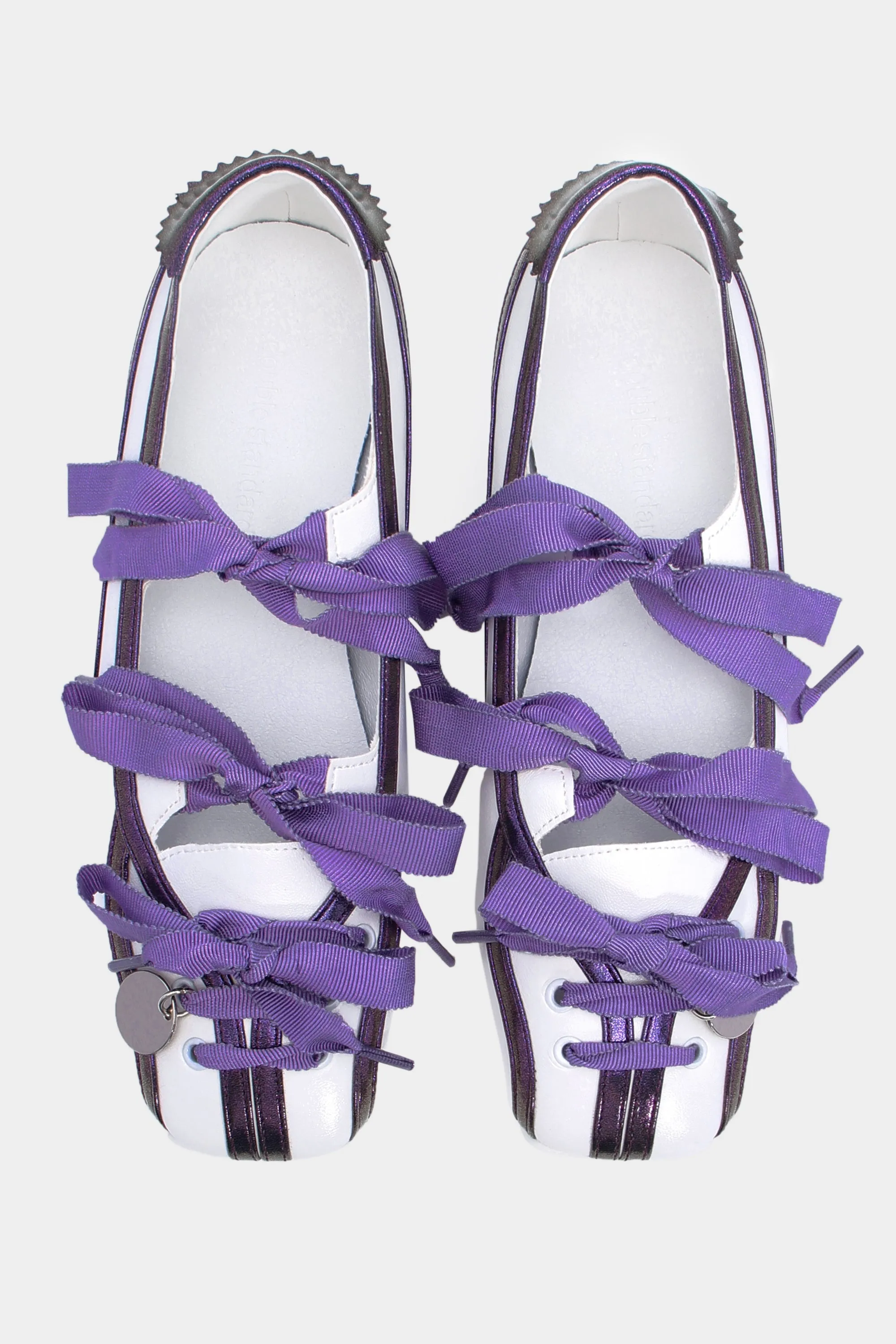 Play Ball Flats - Lavender / Ivory