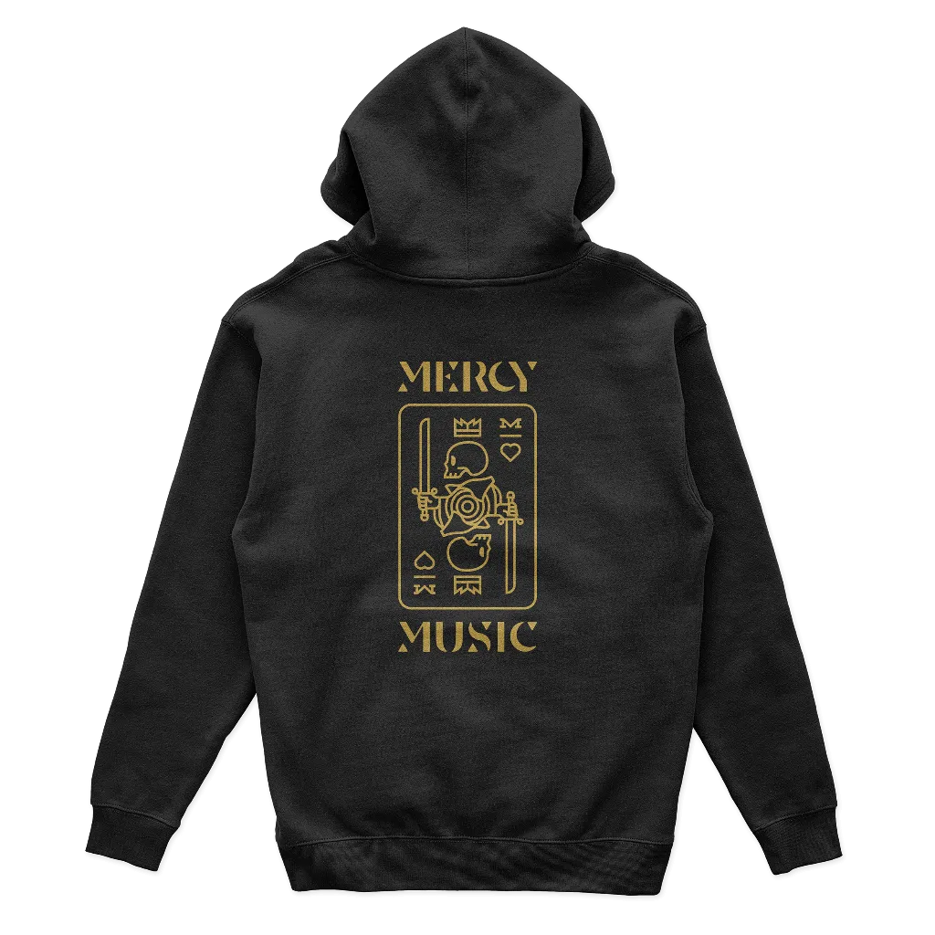 Playing Card Black Zip Hoodie