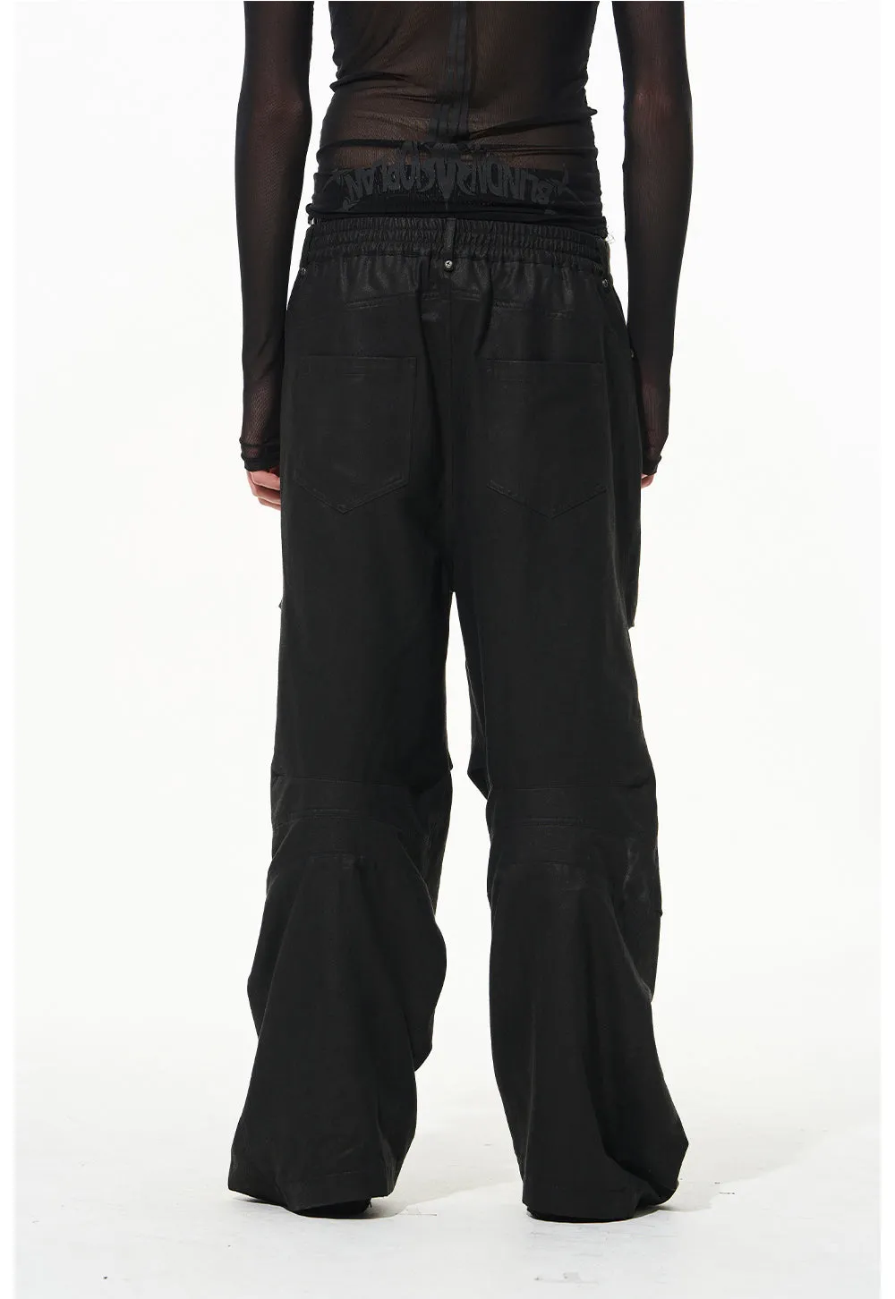 Pleated Plain Casual Work Pants