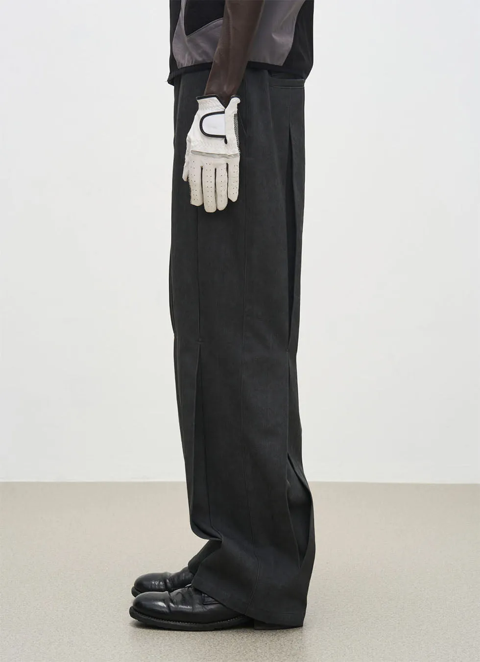 Pleated Straight Casual Pants