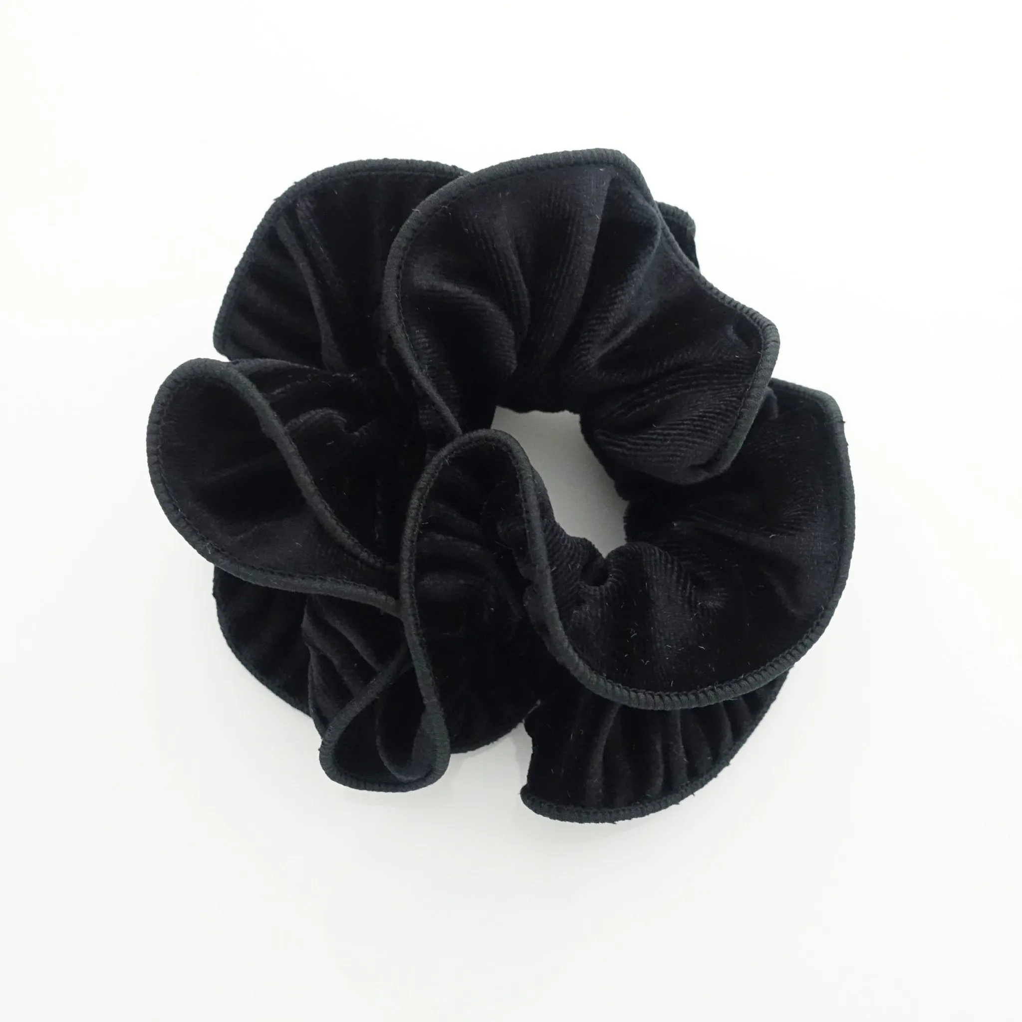 pleated velvet hair scrunchies pretty hair accessory hair elastic scrunchie for women