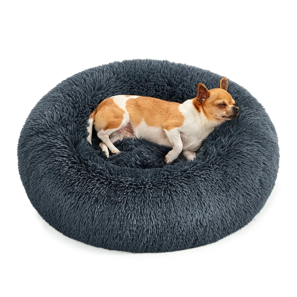 Plush Memory Foam Dog Bed, Washable 60cm - FEANDREA