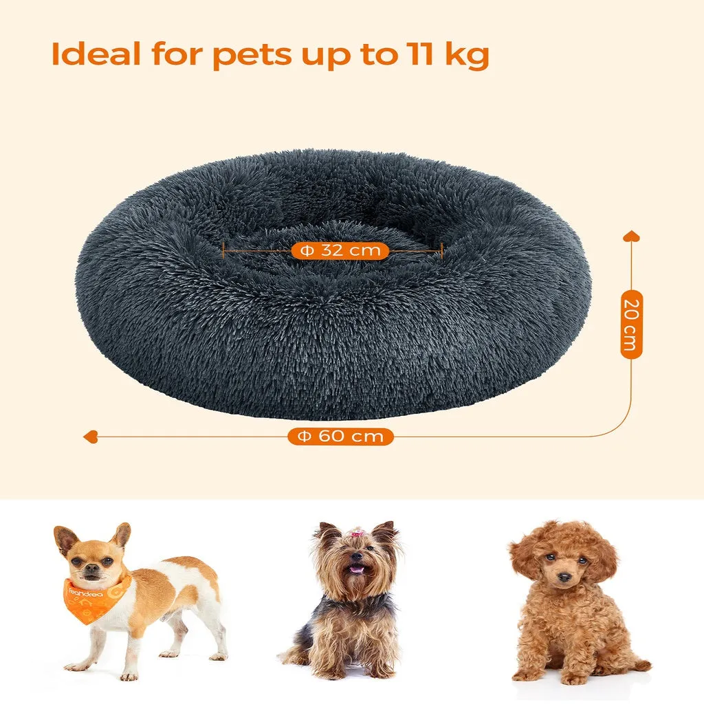 Plush Memory Foam Dog Bed, Washable 60cm - FEANDREA