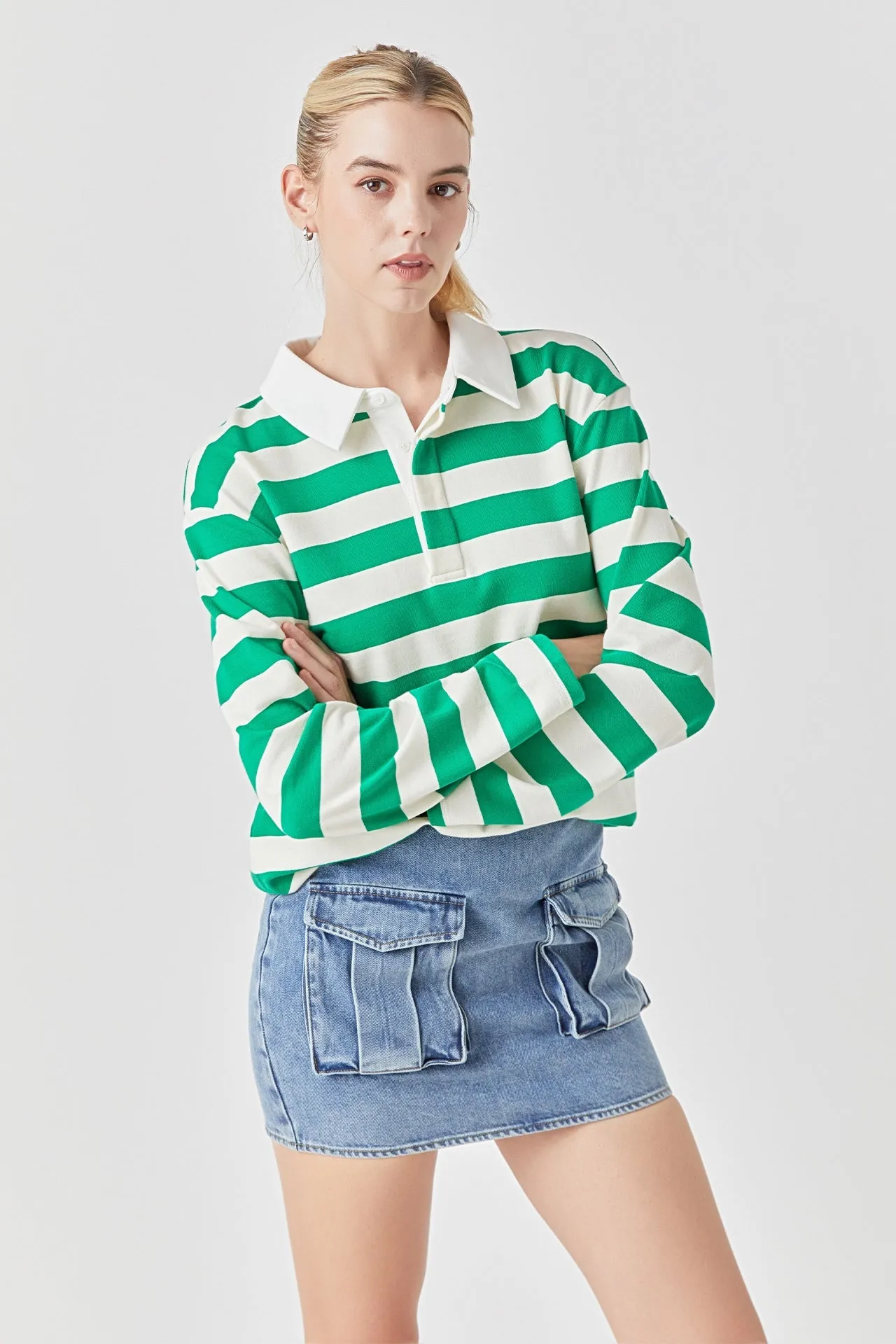 Pocket Denim Mini Skirt