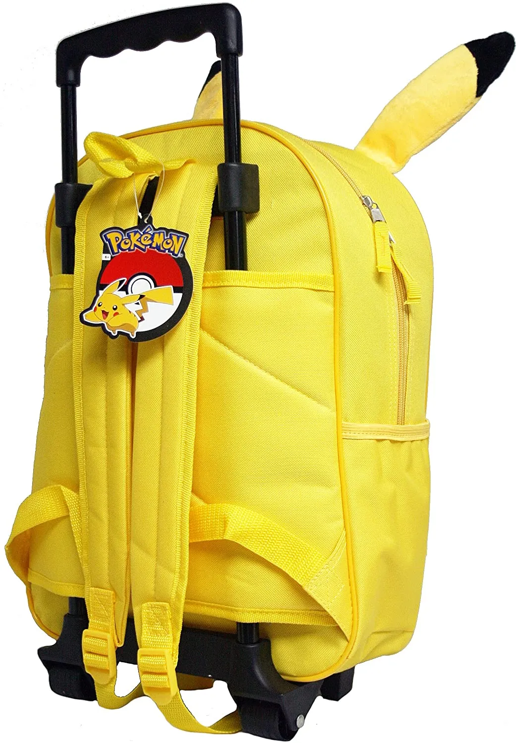 Pokemon Pikachu 16" Large Rolling Backpack with Ears