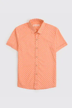 Polka Dot Boys Casual Shirt