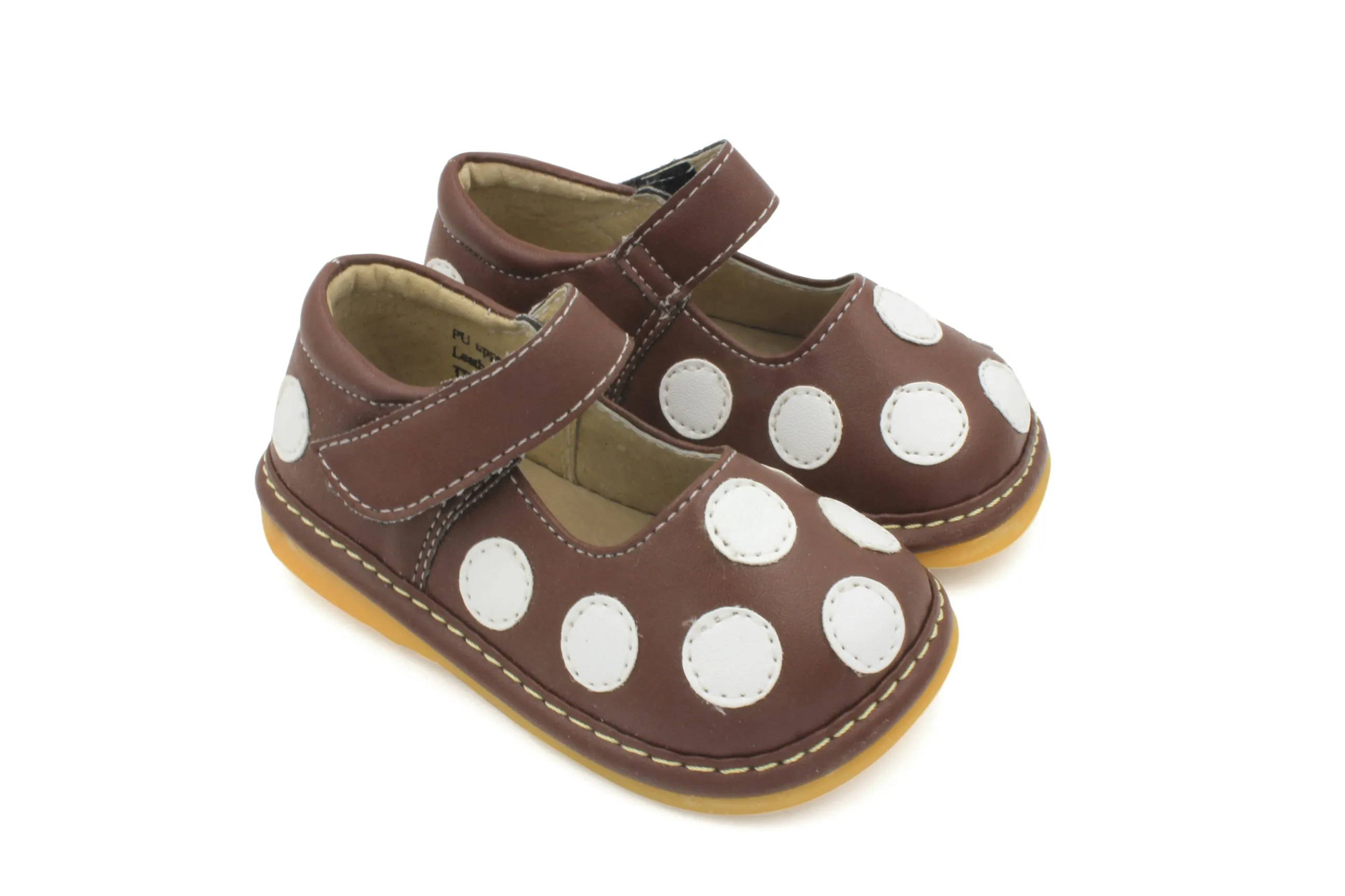 Polka-Dot Mary Jane Squeaky Shoes