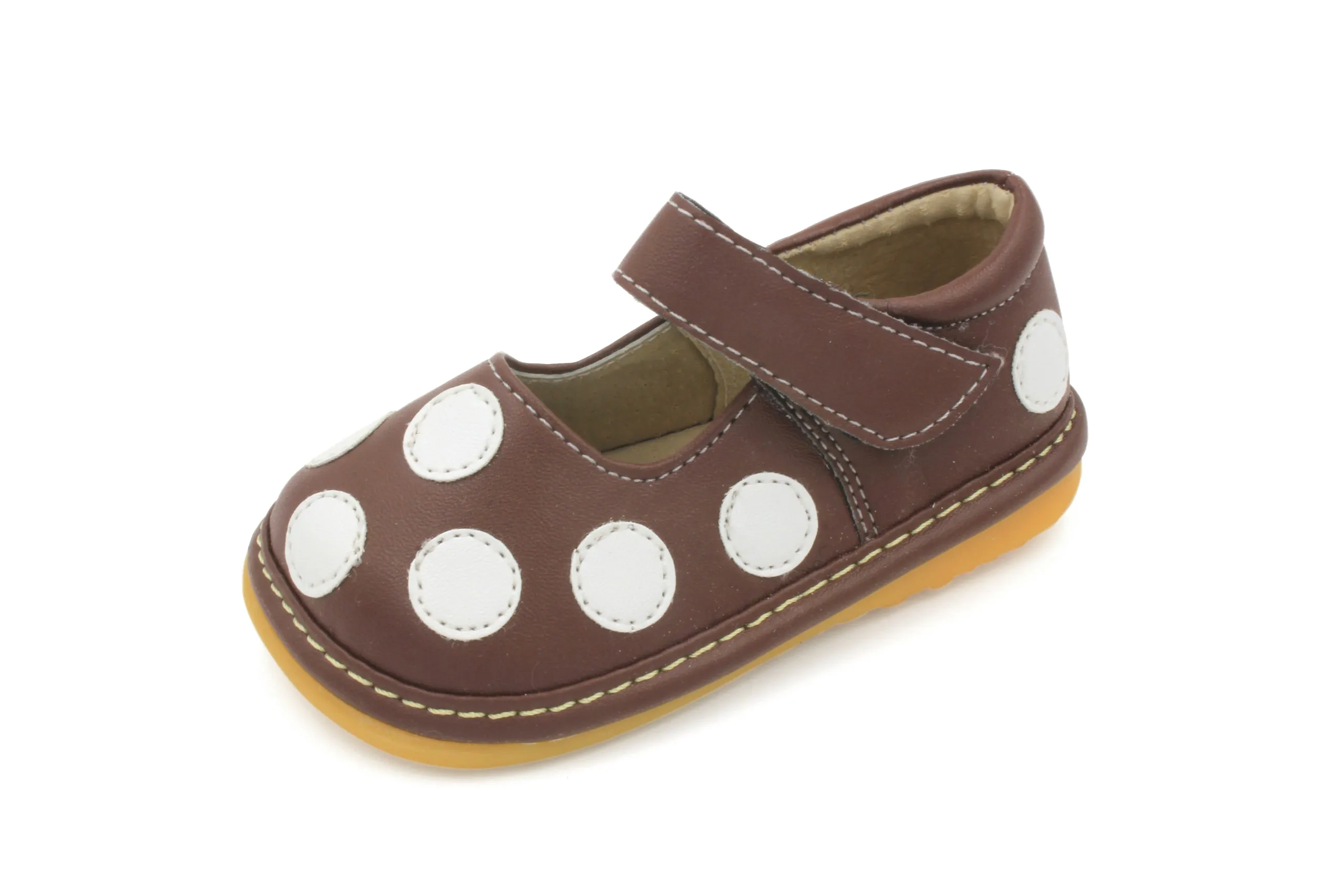 Polka-Dot Mary Jane Squeaky Shoes