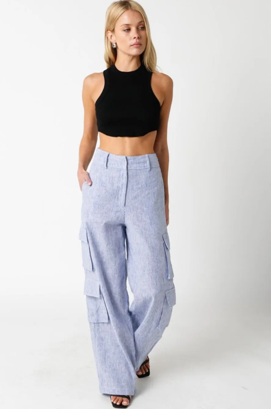 Polly Linen Cargo Pants