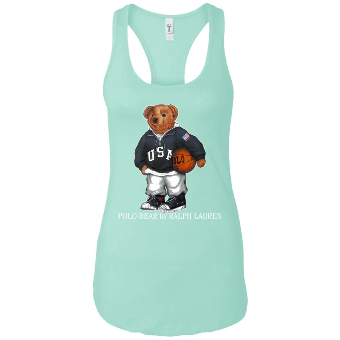 Polo Bear Ralph Lauren Shirt Women Tank Top