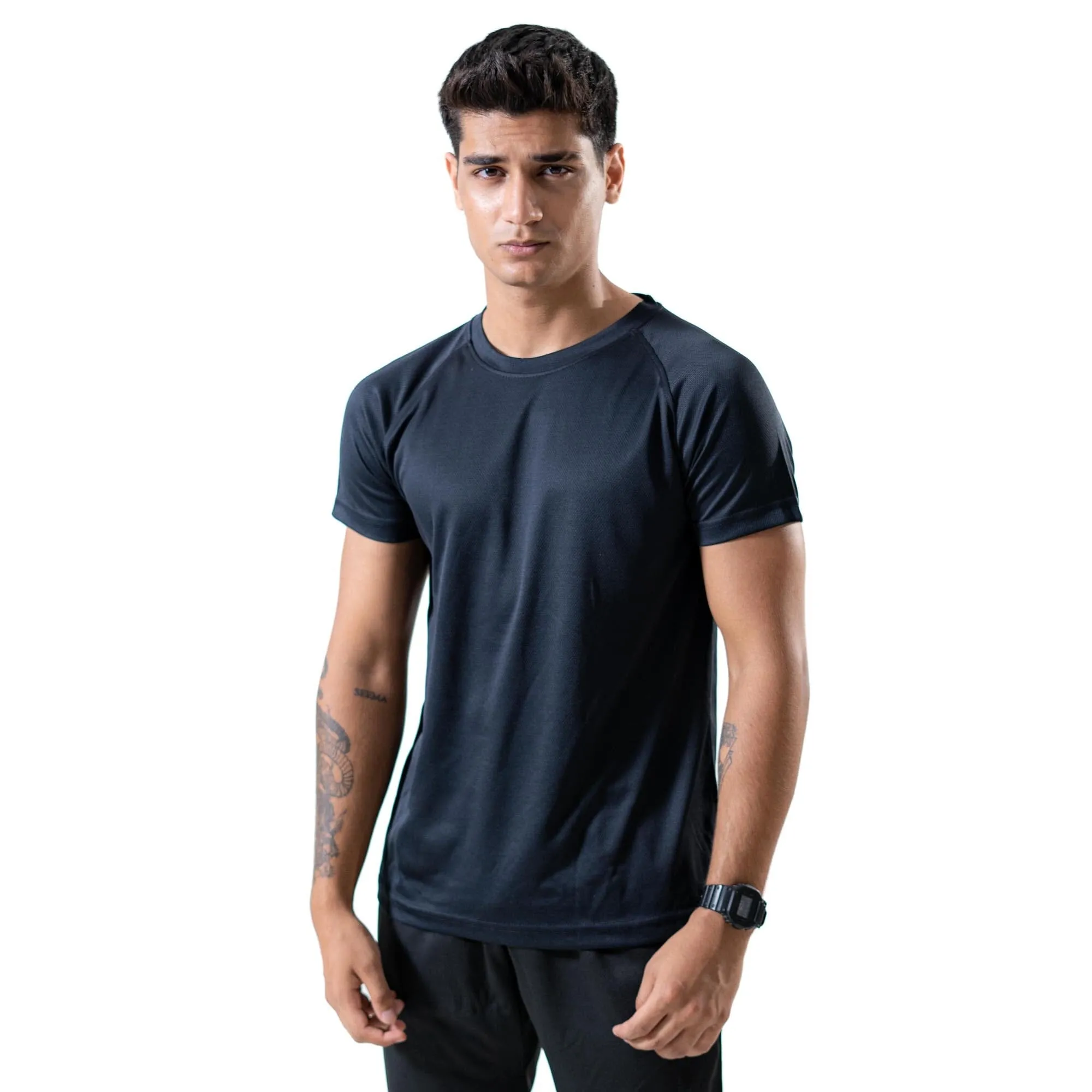 Polo Republica Men's Essentials Raglan Sleeve Activewear Tee Shirt