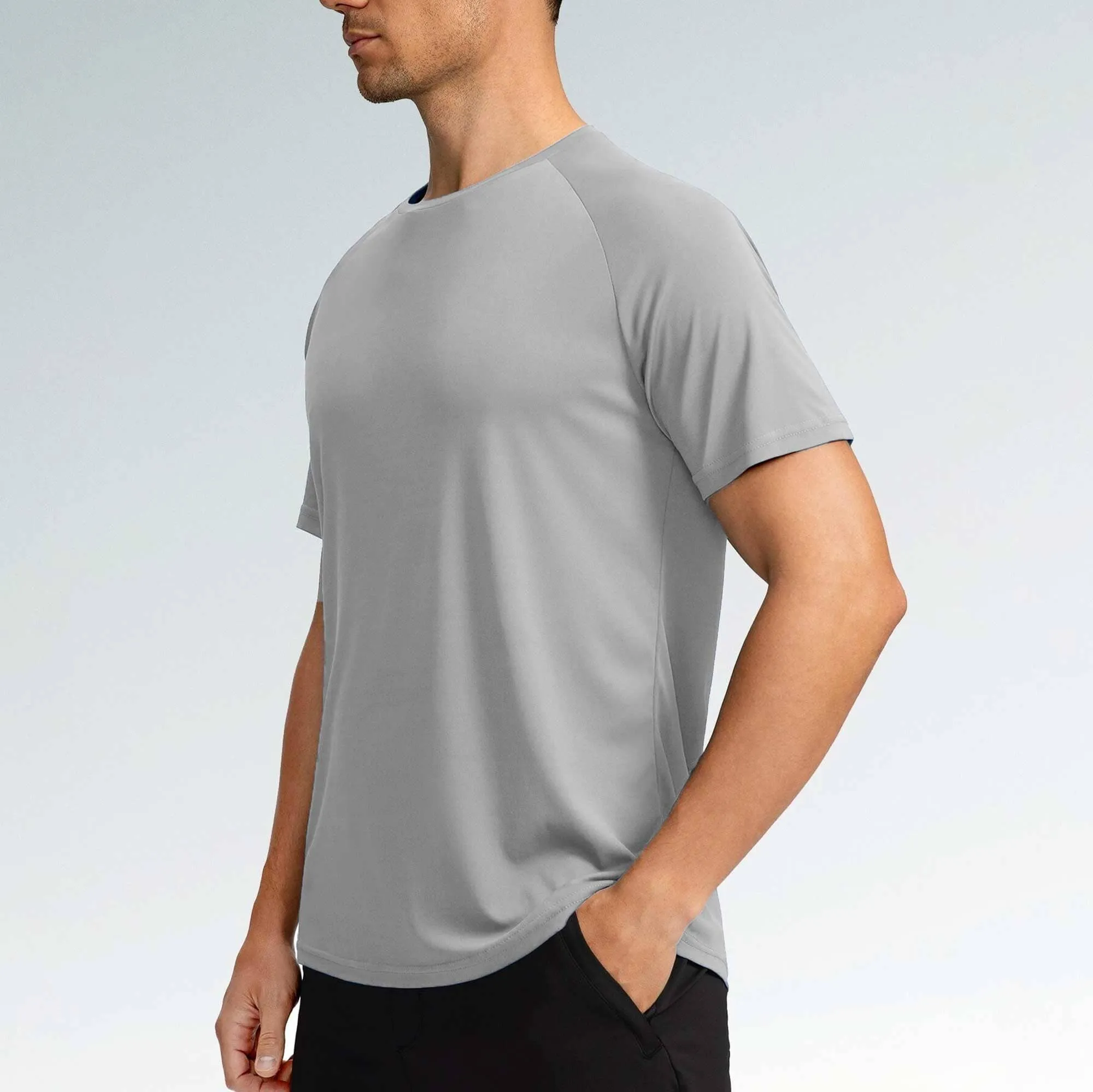 Polo Republica Men's Essentials Raglan Sleeve Activewear Tee Shirt