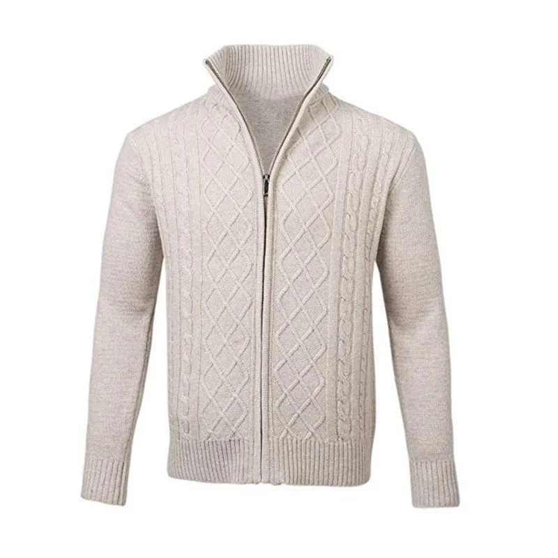 Pologize™ Knitted Zip Up Sweater