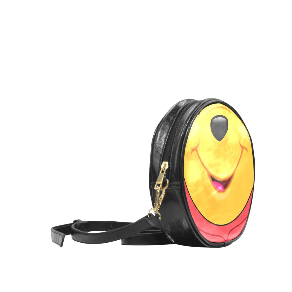 Pooh Bear Face Round Sling Bag