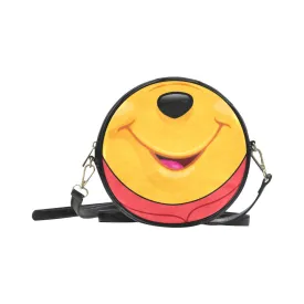 Pooh Bear Face Round Sling Bag