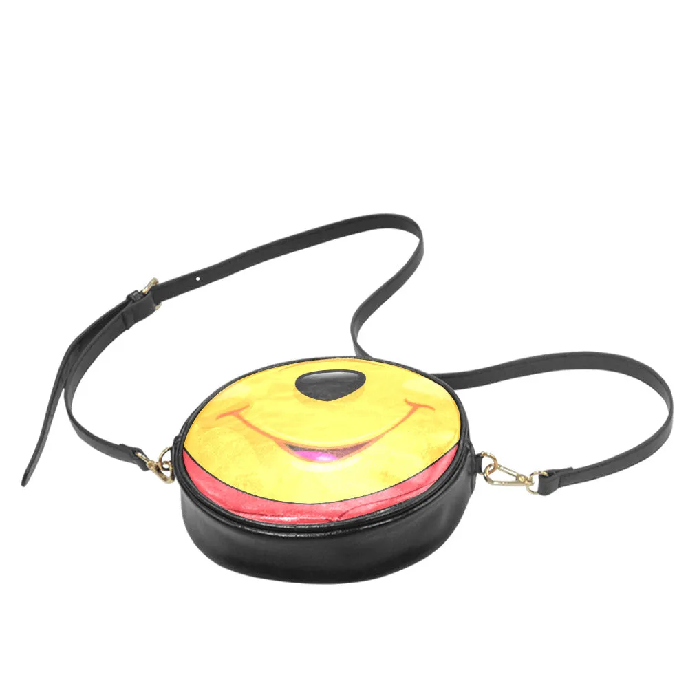 Pooh Bear Face Round Sling Bag