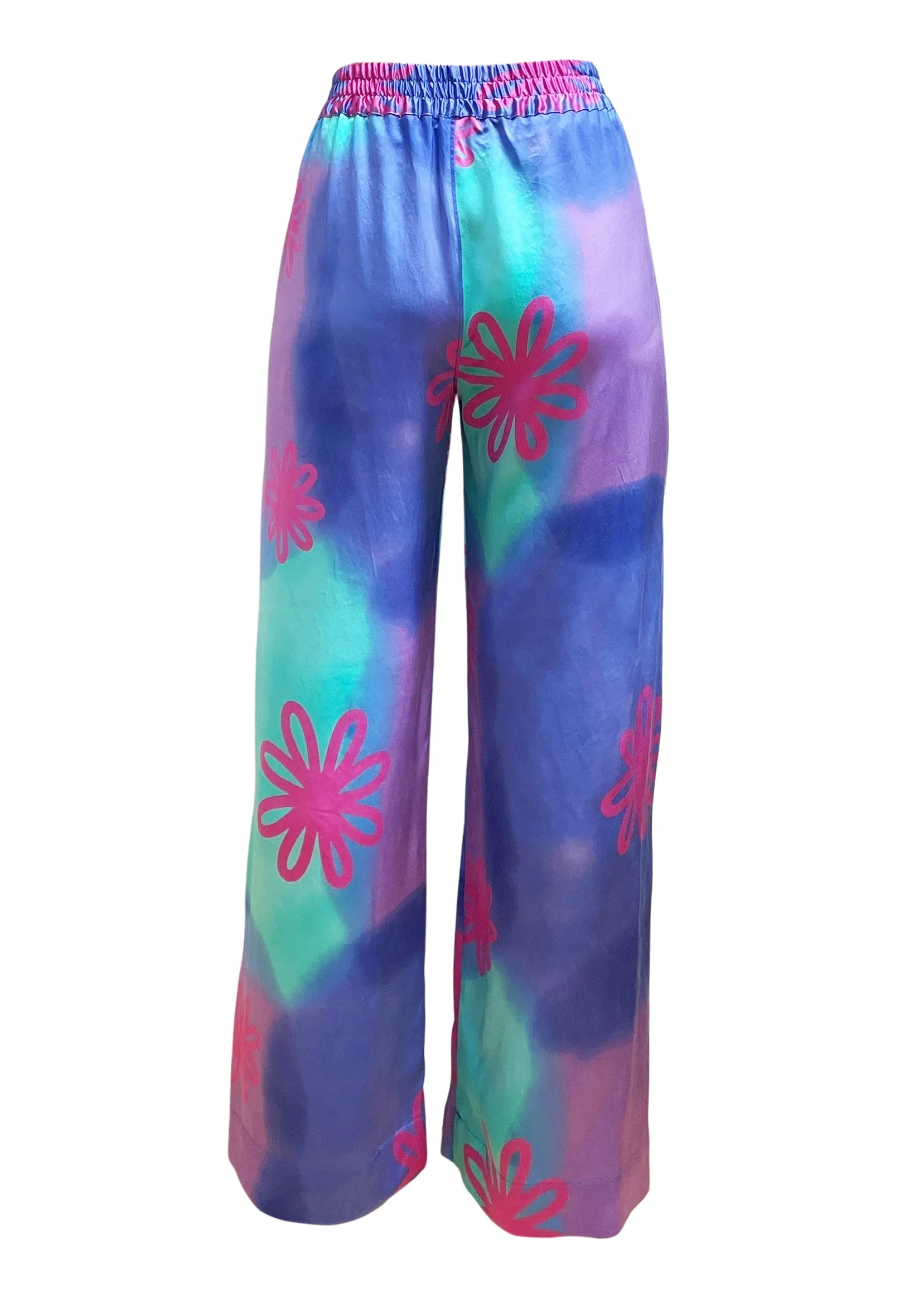 Pool Wide Leg Silk Pajama Pants