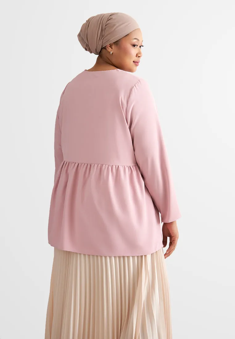 Poppy Long Sleeves Peplum Blouse