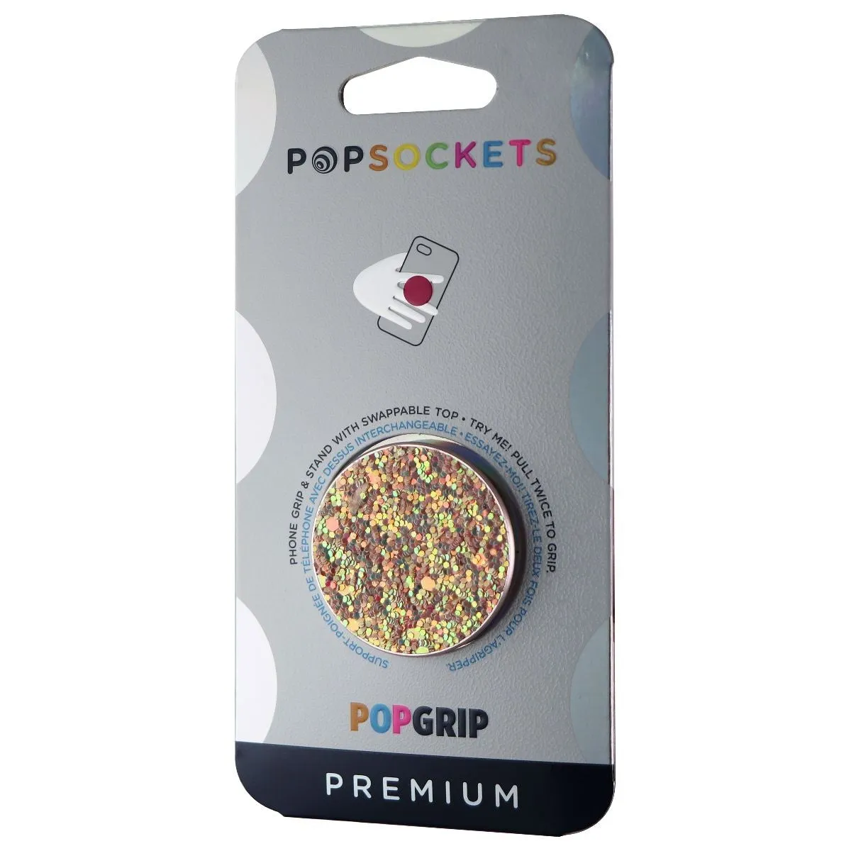 PopSockets PopGrip Premium Swappable Grip for Phones & Tablets - Sparkle Rose