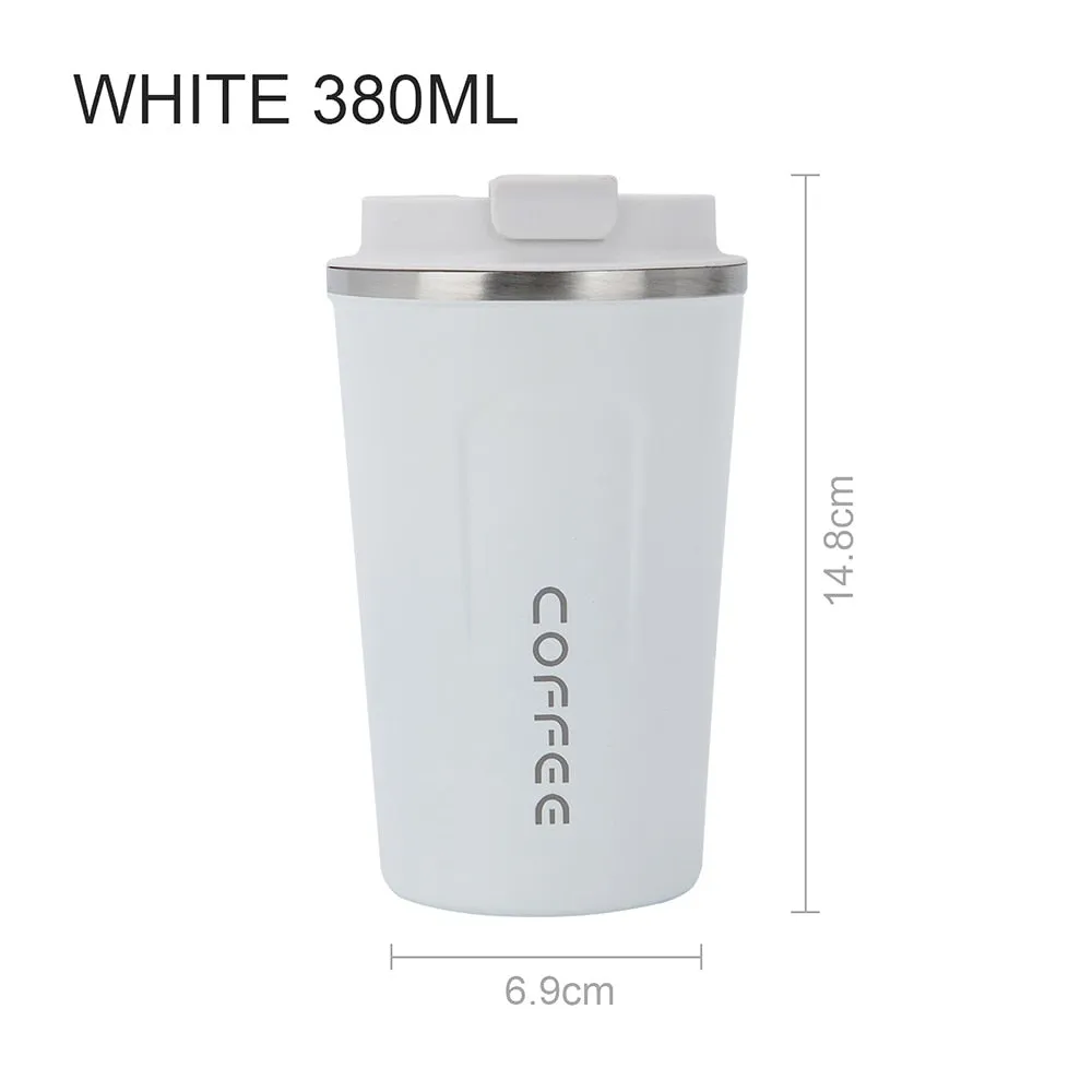 Portable Coffee Thermos Mug with Lock