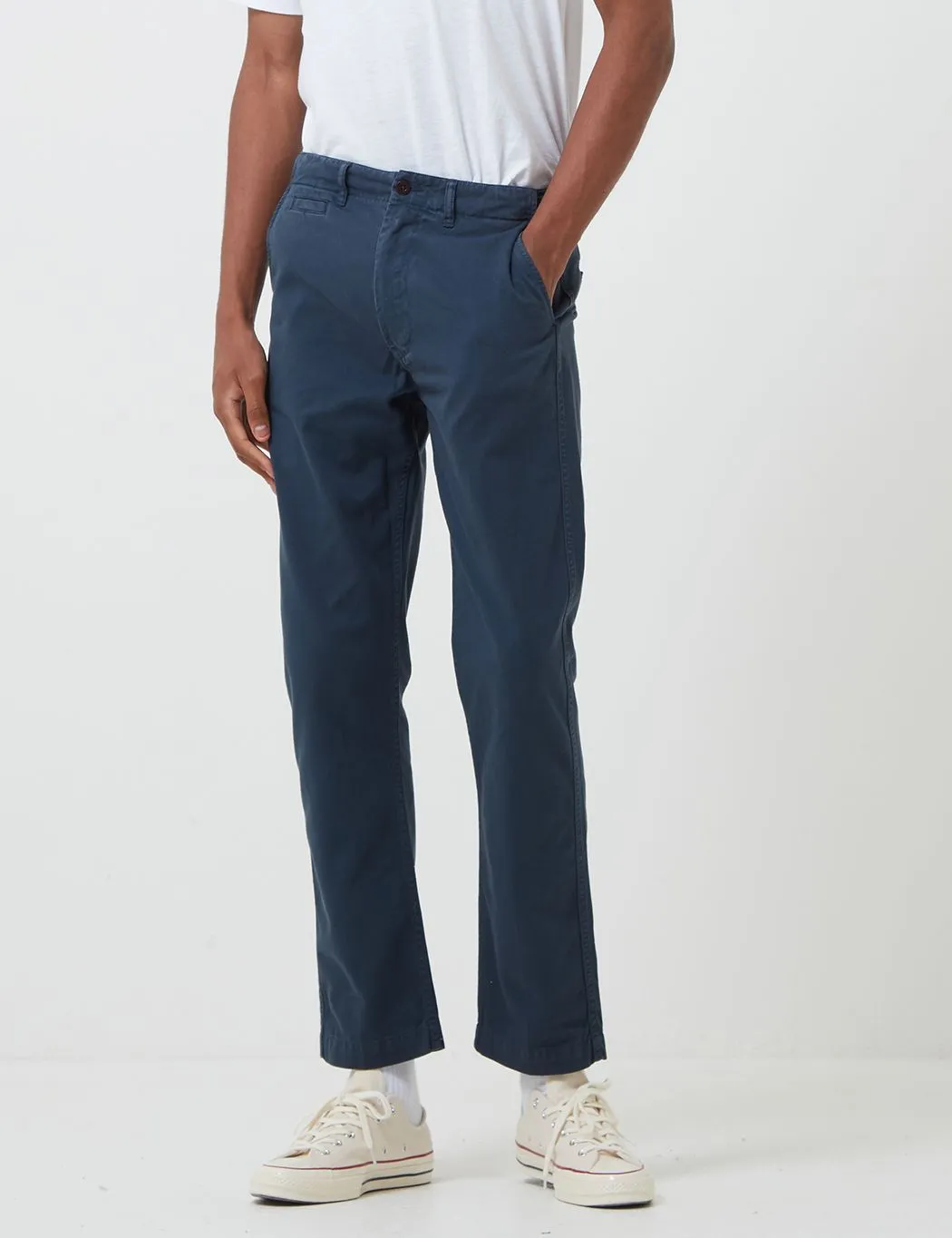 Portuguese Flannel Labura Trousers - Navy Blue