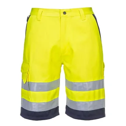 Portwest Hi-Vis Lightweight Polycotton Shorts-L043