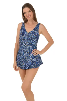 Positano Twist Tank Skirted Swimsuit