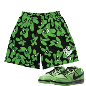 Power Puff Flower Buttercup Mesh Shorts