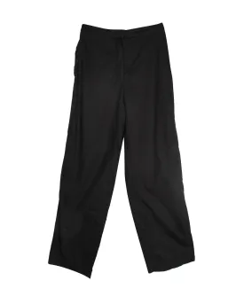 Prada Linea Rossa Straight Leg Trousers in Black Cotton Nylon